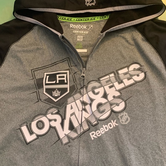 Los Angels Kings NHL Reebok lightweight kangaroo hoodie jacket - Picture 2 of 12